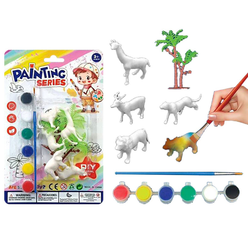 Ζωάκια για Ζωγραφική 5 τεμ 24x15cm ToyMarkt 913645 71-3625