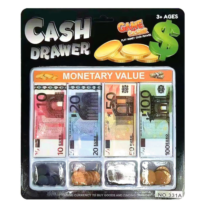 Συρτάρι Ταμειακής Μηχανής με Euro 28x24x2cm ToyMarkt 913663 71-3643
