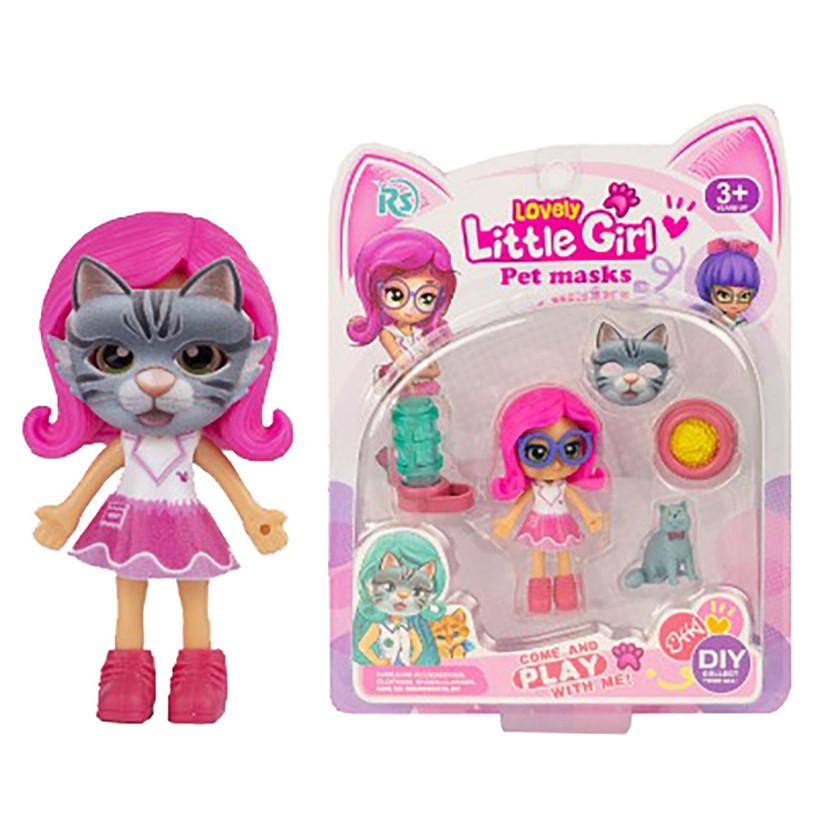 Κούκλα 9cm Pet Mask Καρτέλα 25x19x5cm ToyMarkt 922116 72-2096