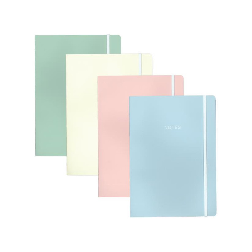 Next τετράδιο smooth pastels flexi 21x29εκ. 2θεμ. 80φ. - 10 ΤΕΜ