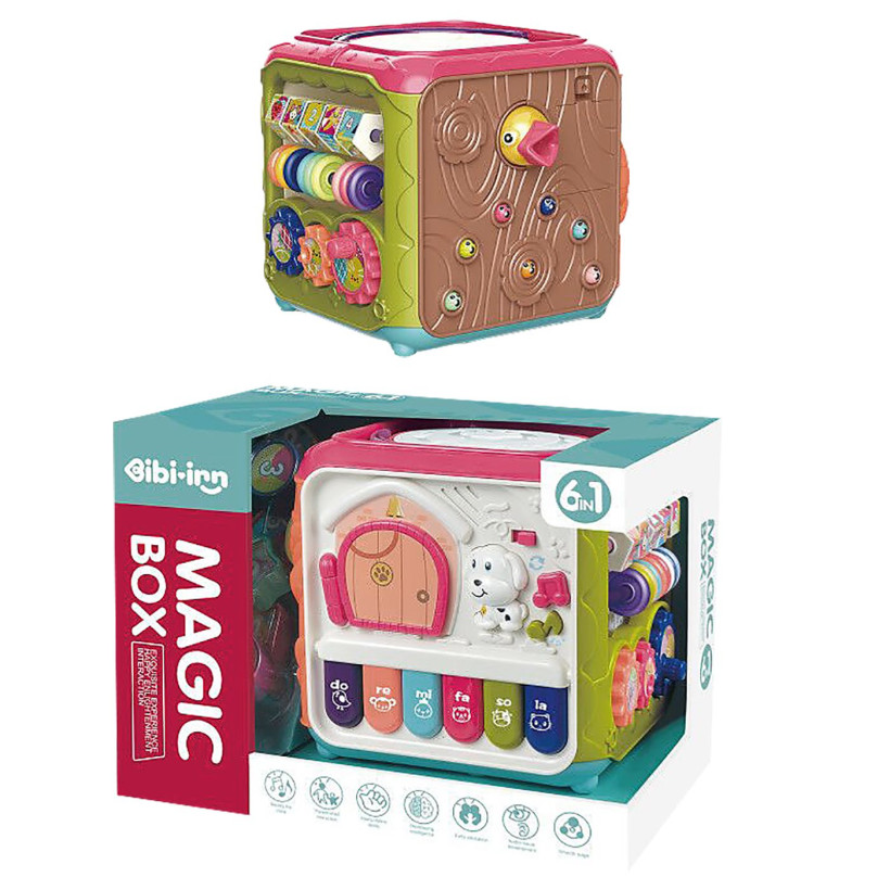 Μαγικός Κύβος Μπαταρίας 6 σε 1 Μπεμπέ 32x25x22cm ToyMarkt 941092 74-1072