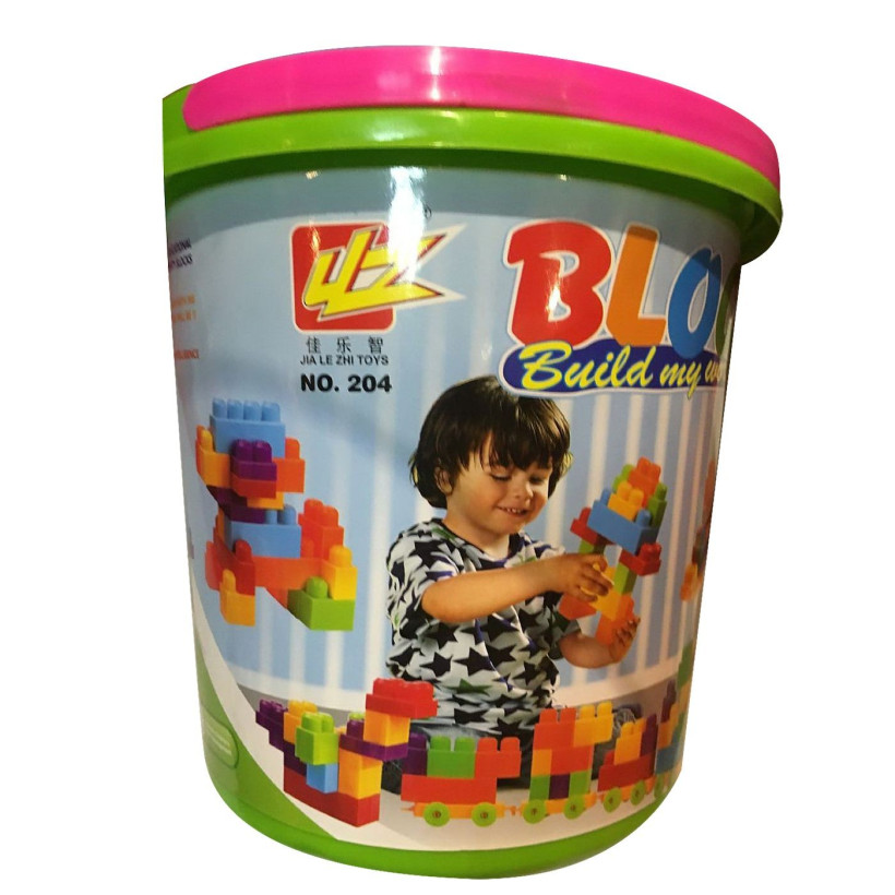 Κουβάς με 30 Τουβλάκια. 3+ Ετών 24x ø23,5cm ToyMarkt 95461 75-441
