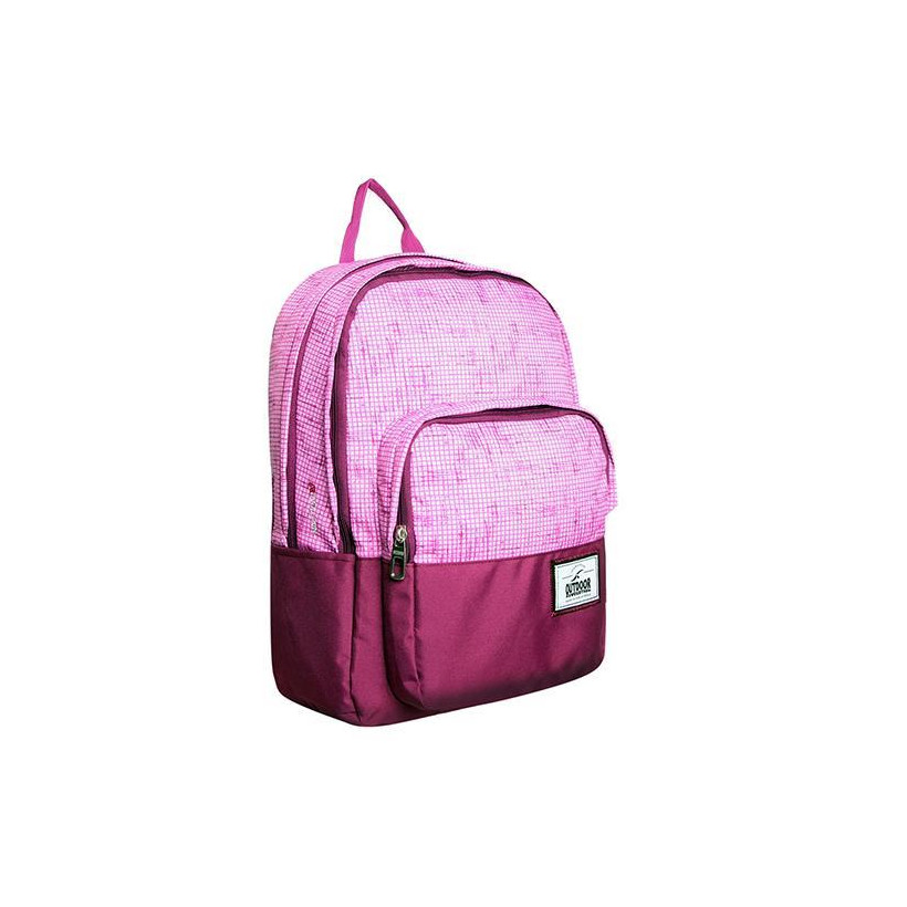 KALGAV τσάντα πλάτης Magenta/ purple καρώ Υ44x16,5x30,5εκ.