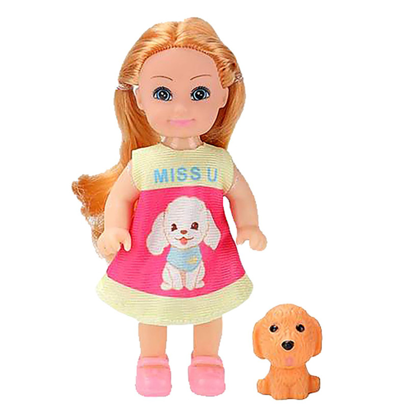 Κούκλα 11cm & Ζωάκι pet 16x8x4cm ToyMarkt 98249 78-229