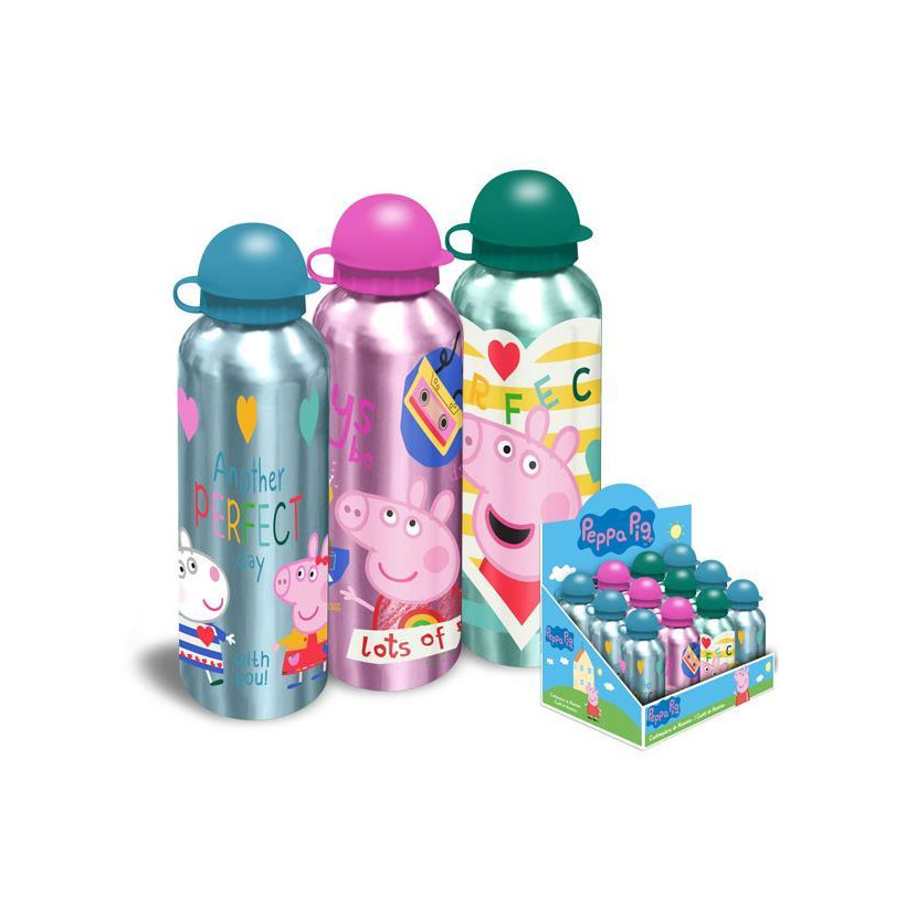 Παγούρι αλουμινίου  Peppa 500ml - 3 ΤΕΜ
