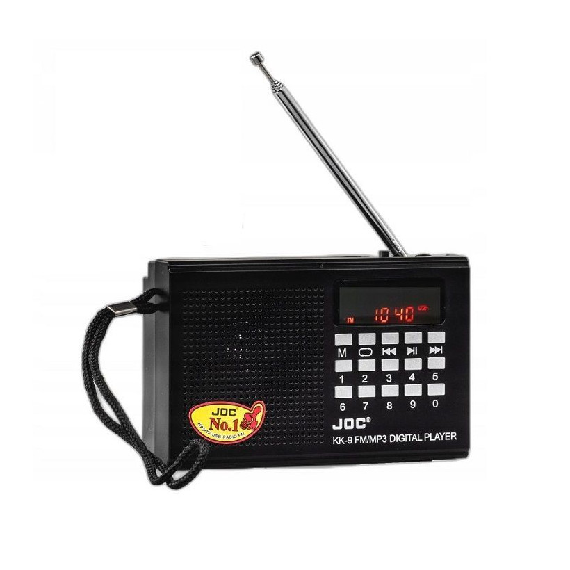 Επαναφορτιζόμενο ραδιόφωνο - JOC-KK9 - 370175 - Black