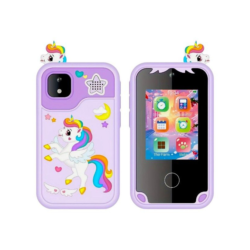 Παιδικό smartphone με κάμερα & παιχνίδια - D13 - 812860 - Purple