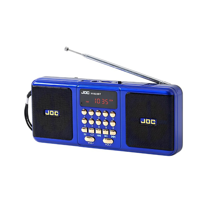 Επαναφορτιζόμενο ραδιόφωνο - JOC-1822 - 818224 - Blue