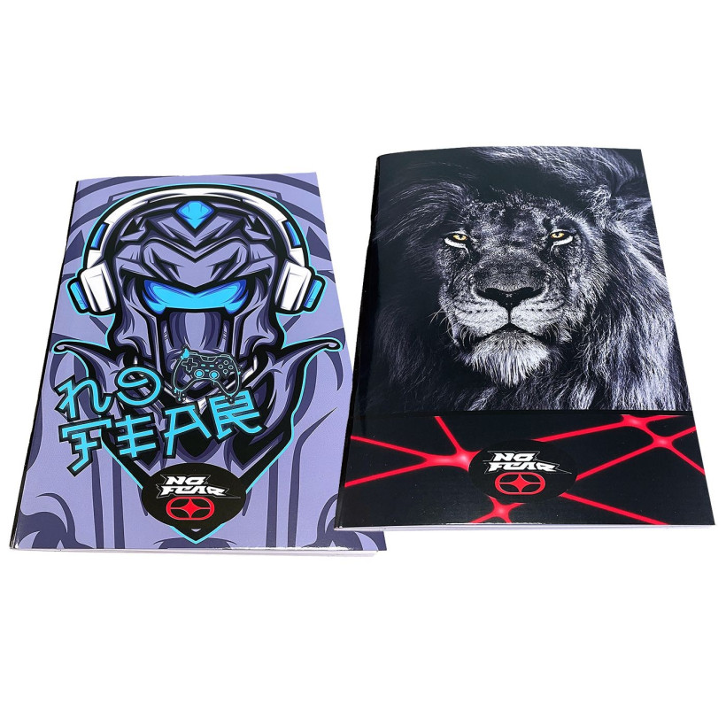 Τετράδιο Καρφίτσα 40φύλλων no Fear Laser Lion- Avatar 17x25cm Gim 348-30400 - 18 ΤΕΜ 84-373
