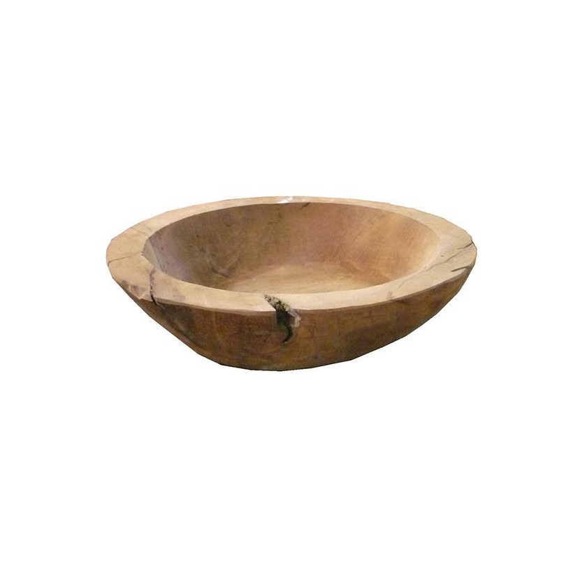 Μπωλ διακοσμητικό Nextdeco Tribeca ανακυκλωμένο ξύλο teak Ø39x11εκ.