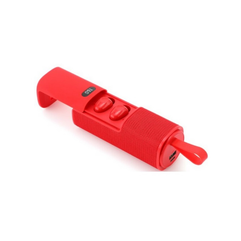 Ασύρματο ηχείο Bluetooth με σετ ακουστικών - TG807 - 883815 - Red
