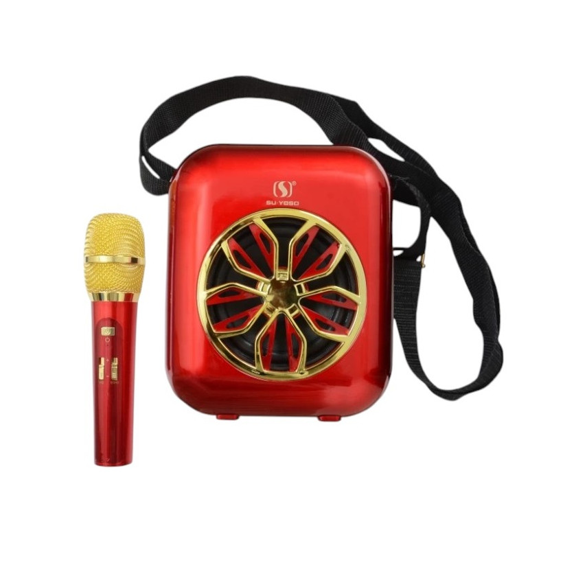 Ασύρματο ηχείο Bluetooth με μικρόφωνο Karaoke - YS-A20 - 887103 - Red