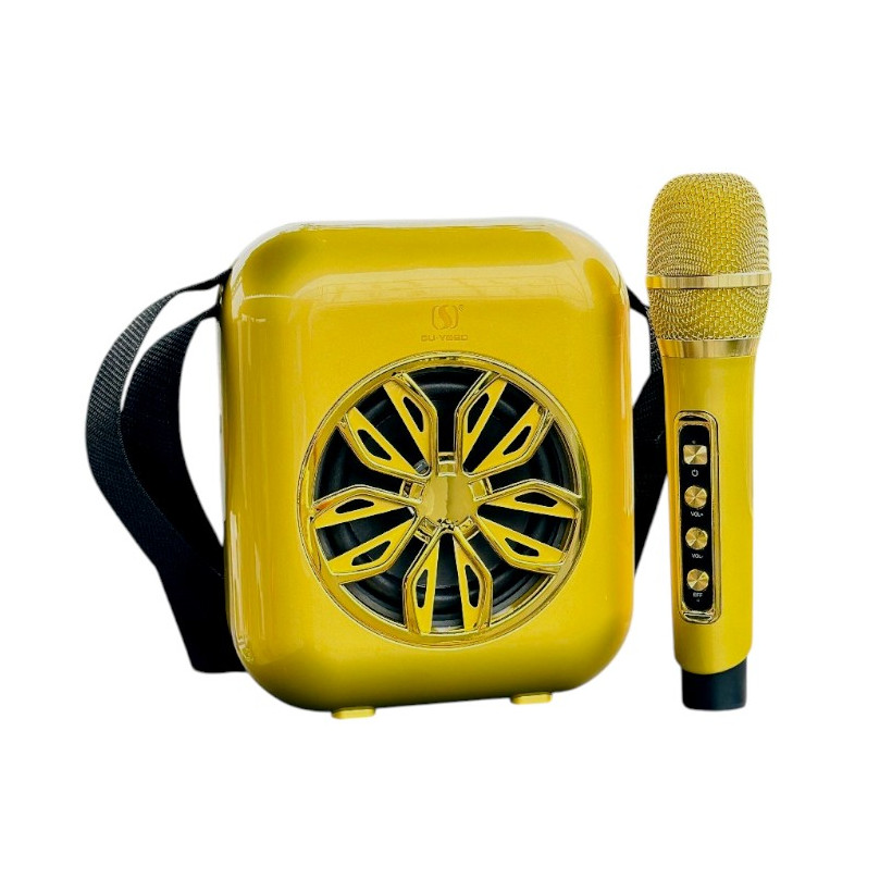 Ασύρματο ηχείο Bluetooth με μικρόφωνο Karaoke - YS-A20 - 887103 - Gold