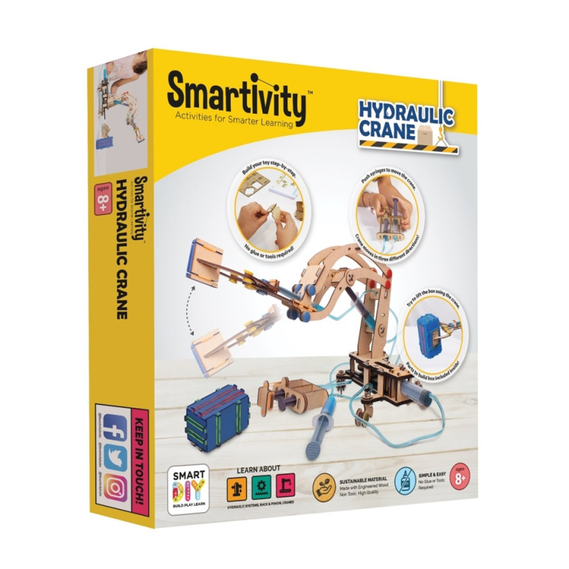 Smartivity DIY κατασκευή Υδραυλικός Γερανός