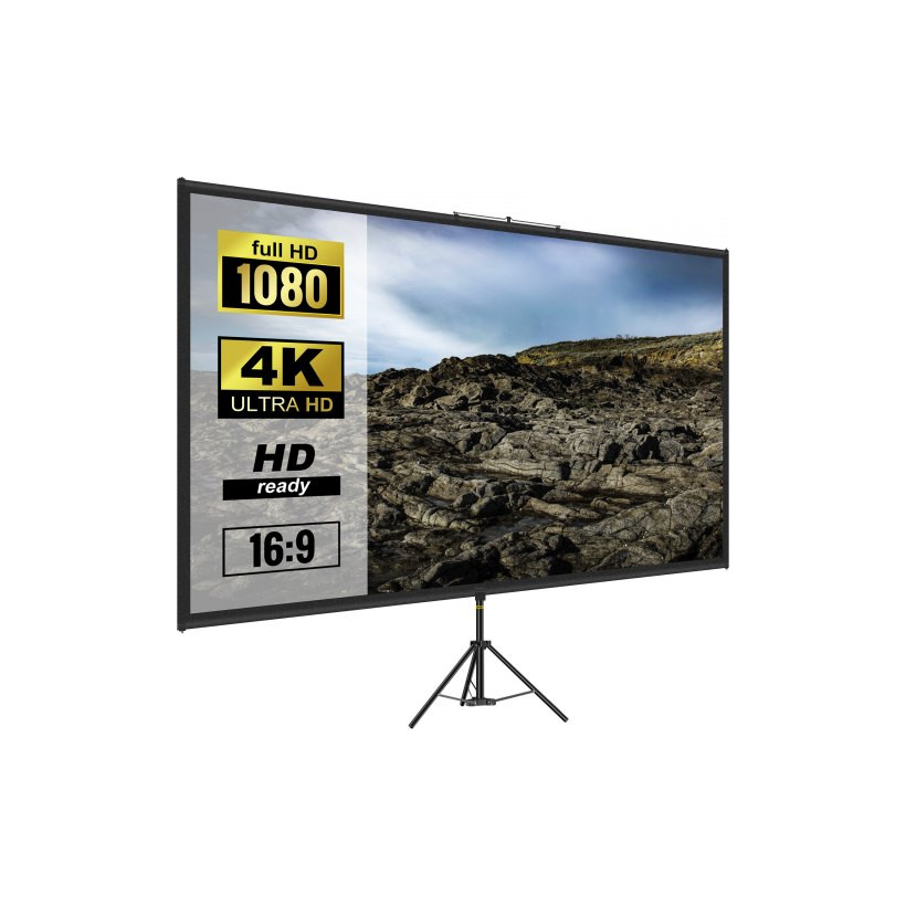 Οθόνη Προβολής VEVOR με Τρίποδο 90" 16:9 4K HD για Εσωτερική & Εξωτερική Χρήση  TYPMDZCY901696BAVV0