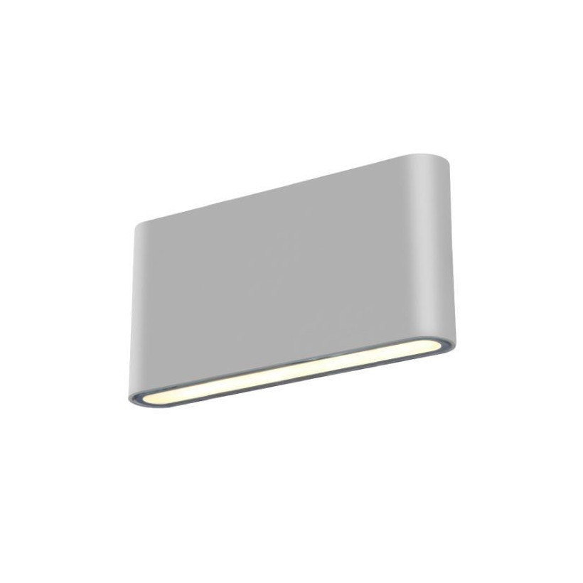 Απλίκα slim LED 2Χ6W γκρι Y9x17,5x3εκ.