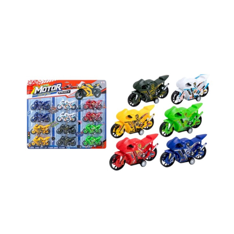 Σετ mini μοτοσυκλέτες - 12pcs - 399-464B6 - 917262