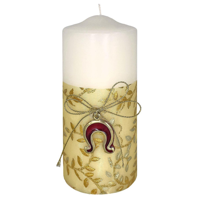 Κερί Λευκό Κορμός Πέταλο 12x5cm Xmasfest 1131647 93-1627