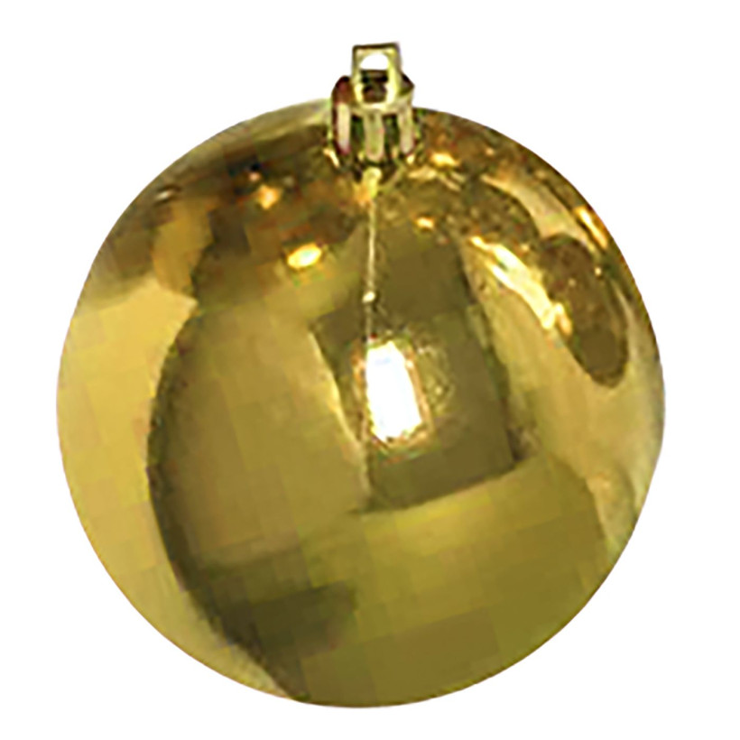 Μπάλα Γυαλιστερή πακ=12τεμ φ4 ø4cm Xmasfest 1131709 Χρυσό 93-1689-GLD