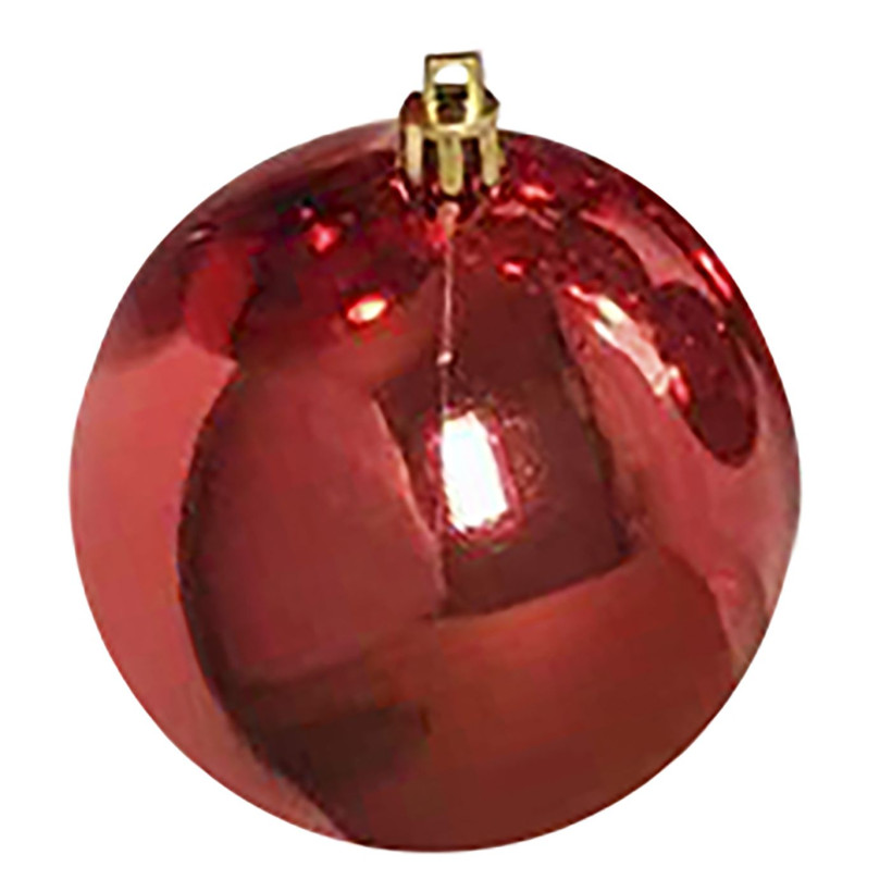 Μπάλα Γυαλιστερή πακ=6τεμ φ6 ø6cm Xmasfest 1131711 Κόκκινο 93-1691-RED