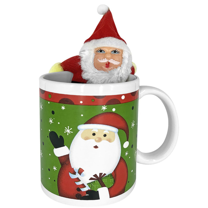 Κούπα Μεγάλη με Άγιο Βασίλη 330mL κούπα=10x8,2cm Xmasfest 1131798 - 12 ΤΕΜ 93-1778