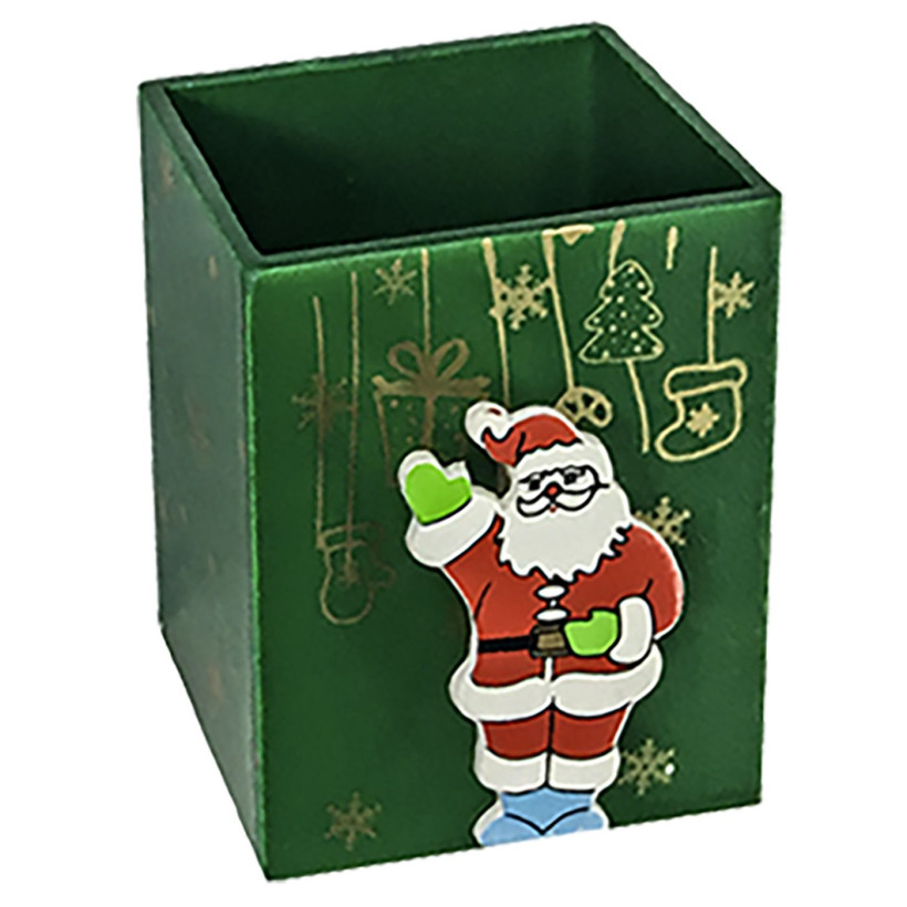 Μολυβοθήκη Χριστουγέννων 4 Σχέδια 8x7x5.5cm Xmasfest 1131893 93-1873