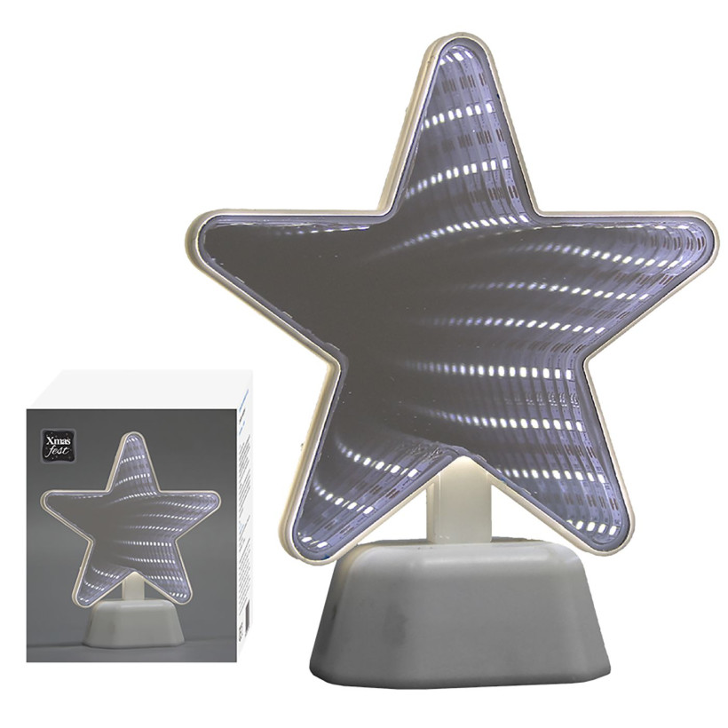 Αστέρι Καθρέφτης με 33 led 18x16x7cm Xmasfest 1132405 93-2385