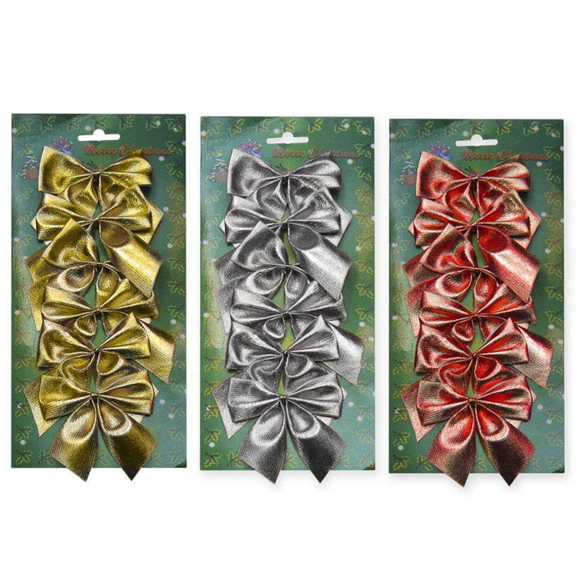Φιόγκοι σετ=6τεμ 8cm Xmasfest 113272 93-252