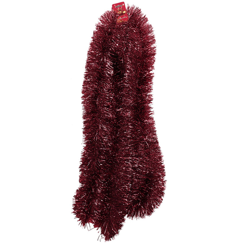 Γιρλάντα παλ Απόχρωση Tinsel ø:11cm Υ:2m Xmasfest 1132682 Μπορντώ - 12 ΤΕΜ 93-2662-BRD