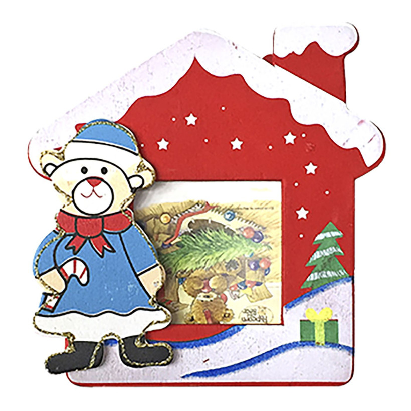 Σπιτάκι με Καμινάδα για Φωτογραφία 11x11x5cm Xmasfest 1132697 93-2677