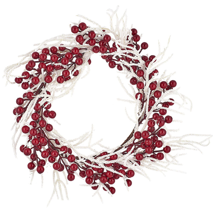 Στεφάνι με γκι & Λευκά Κλαδάκια ø40cm Xmasfest 1132857 93-2837