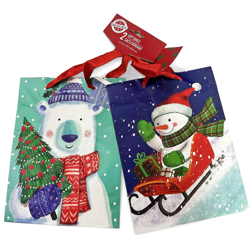 Τσάντα Δώρου Xmas σετ 2τεμ 23x18cm 23x18x10cm Xmasfest 1133279 93-3259