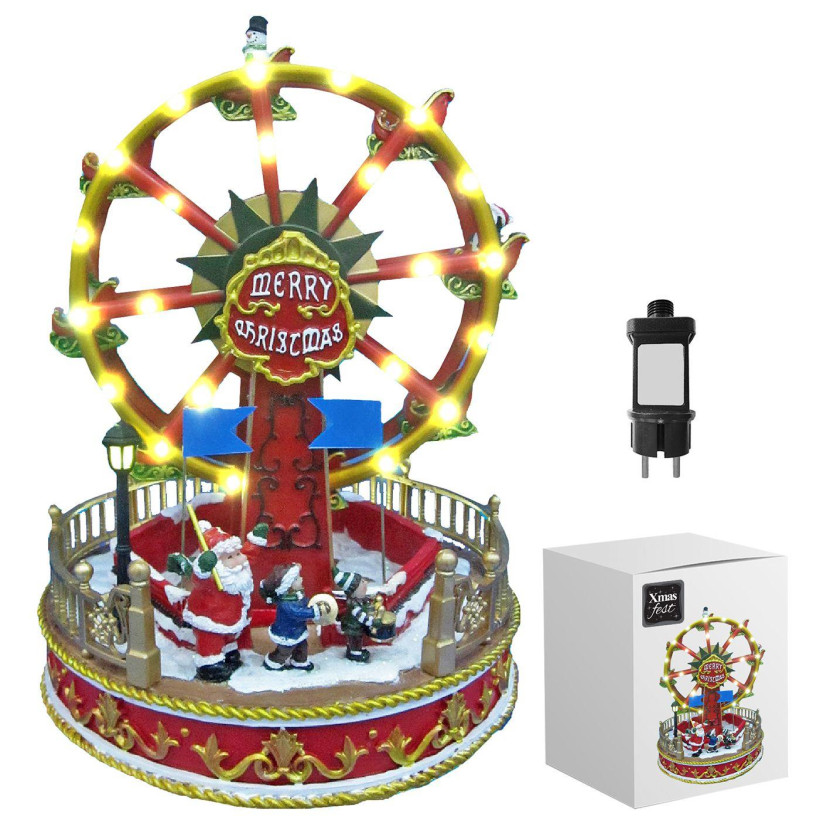 Παράσταση Xmas Ρόδα Λούνα Παρκ 30x22,5x22,5cm Xmasfest 1133477 93-3457