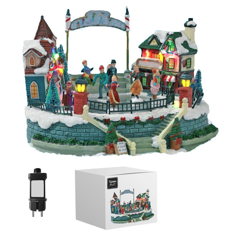 Παράσταση Xmas Παγοδρόμιο-Χωριό 26,5x25x18,5cm Xmasfest 1133479 93-3459