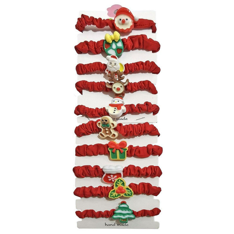 Σούρα Μαλλιών Φιγούρα Κόκκινη Xmas  Xmasfest 1133798 - 12 ΤΕΜ 93-3778