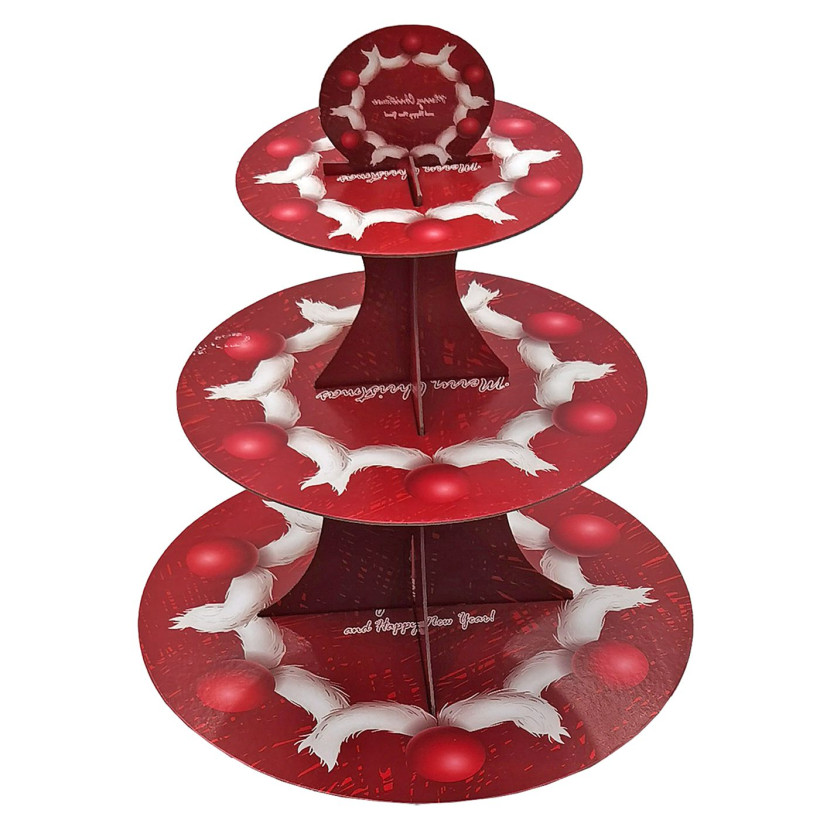 Βάση για Cupcake Xmas Τριώροφη 35 xø30cm Xmasfest 1133815 93-3795
