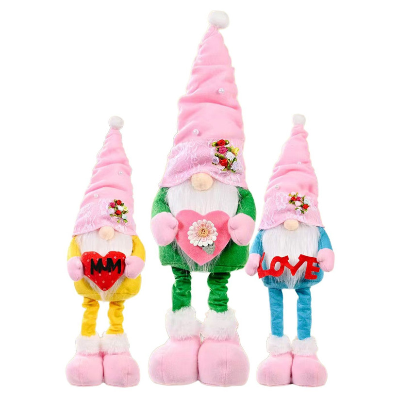 Άγιος Gnome με ροζ Σκούφο 50cm Xmasfest 1133949 93-3929