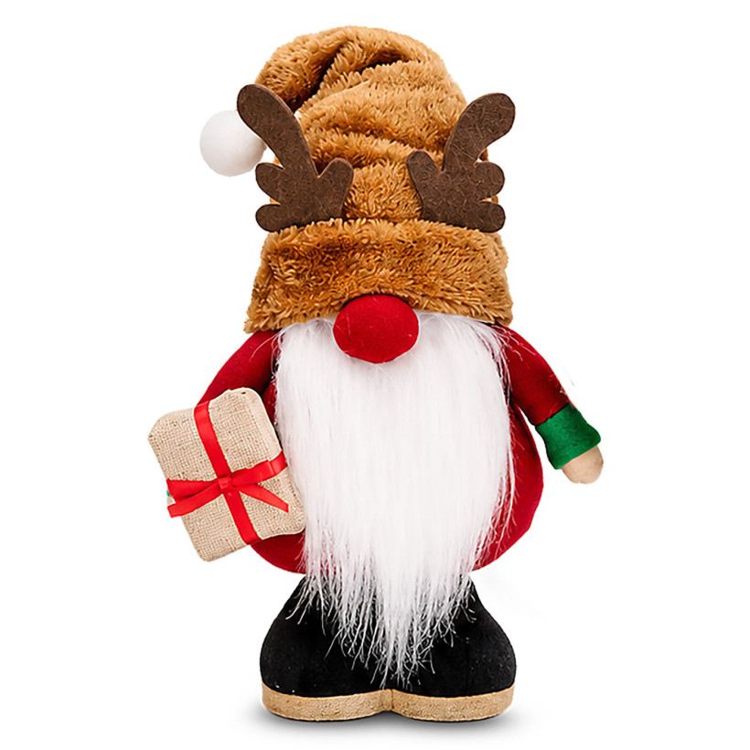 Φιγούρα Διακοσμητική Gnome με Ξύλινη Βάση 24-33cm Xmasfest 1134214 93-4194