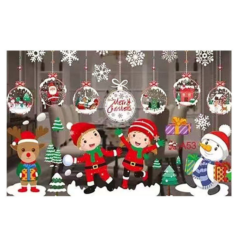 Αυτοκόλλητο Ρολό Βιτρίνας Λευκά Σχέδια 50x35cm Xmasfest 1134232 93-4212