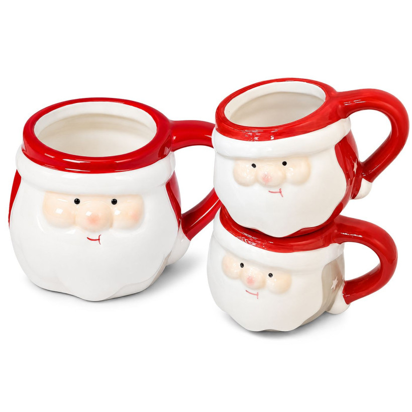 Κούπα Ανάγλυφη Διακοσμητική Xmas Μικρή 7,5x6,5cm 120ml Xmasfest 1134281 - 24 ΤΕΜ 93-4261