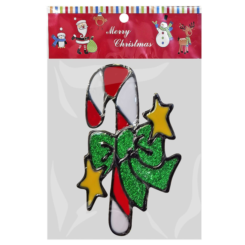 Αυτοκόλλητα Gelly Xmas Σχέδια Καρ=25x15cm Xmasfest 113552 - 12 ΤΕΜ 93-532