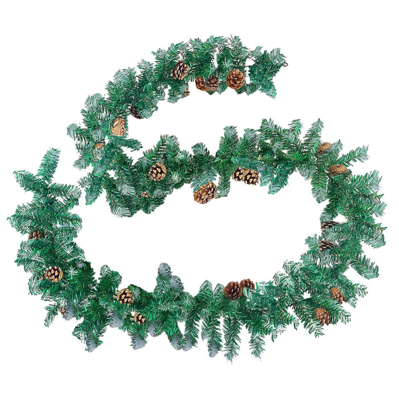 Γιρλάντα Κουκουνάρι Σκληρή ø:20cm Y:2,7m Xmasfest 113677 93-657