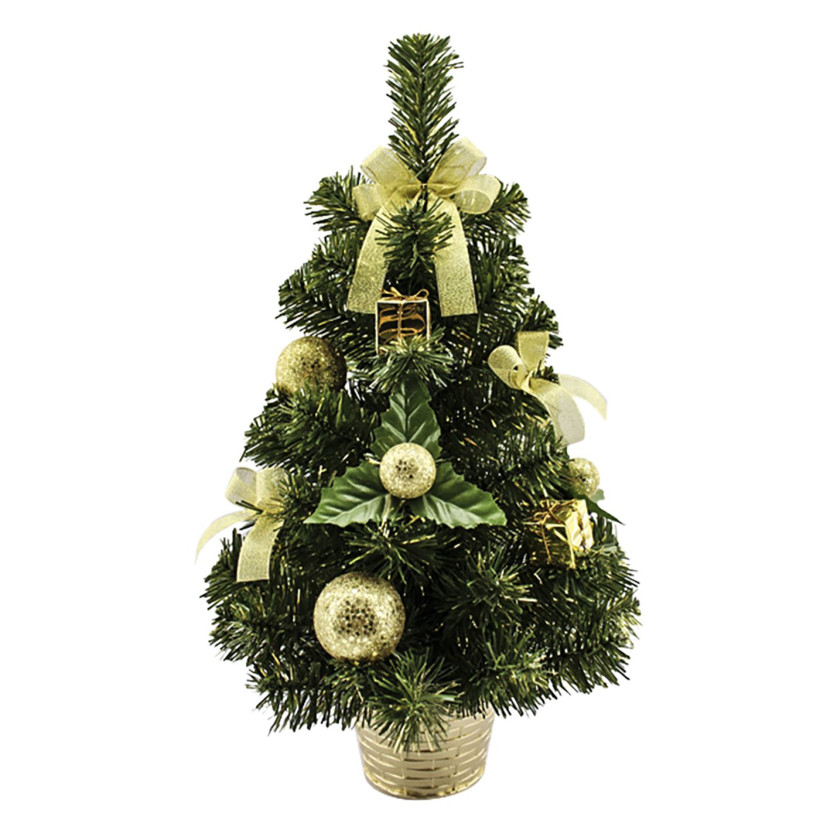 Δεντράκι Στολισμένο 50cm Xmasfest 113936 ΧΡΥΣΟ 93-916-GLD