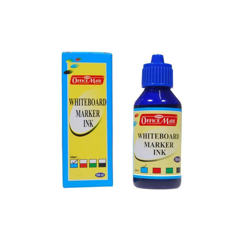 Μελάνι για μαρκαδόρο πίνακα μπλε 100ml - 12 ΤΕΜ