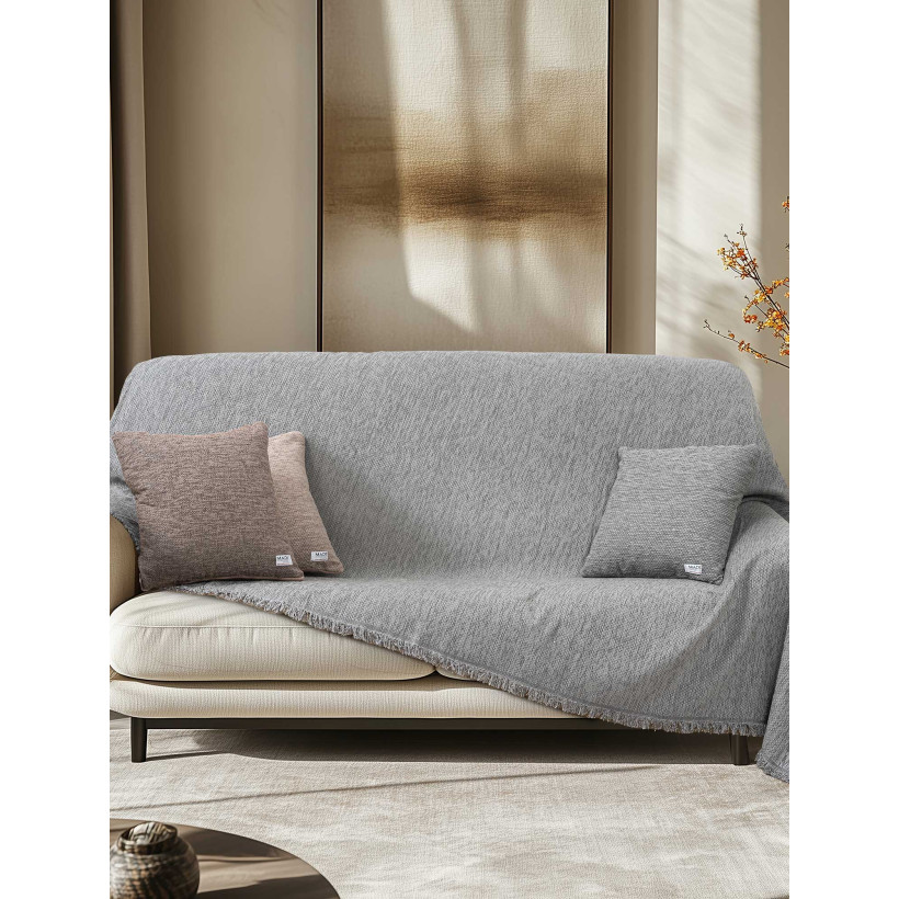 Ριχτάρι AKONIK GREY Γκρι Ριχτάρι πολύθρονας: 170 x 180 εκ. MADI