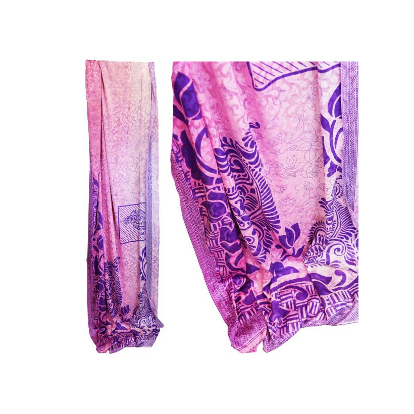 Ύφασμα vintage από σάρι (#03) 5x1μ. - μεταξωτό vintage