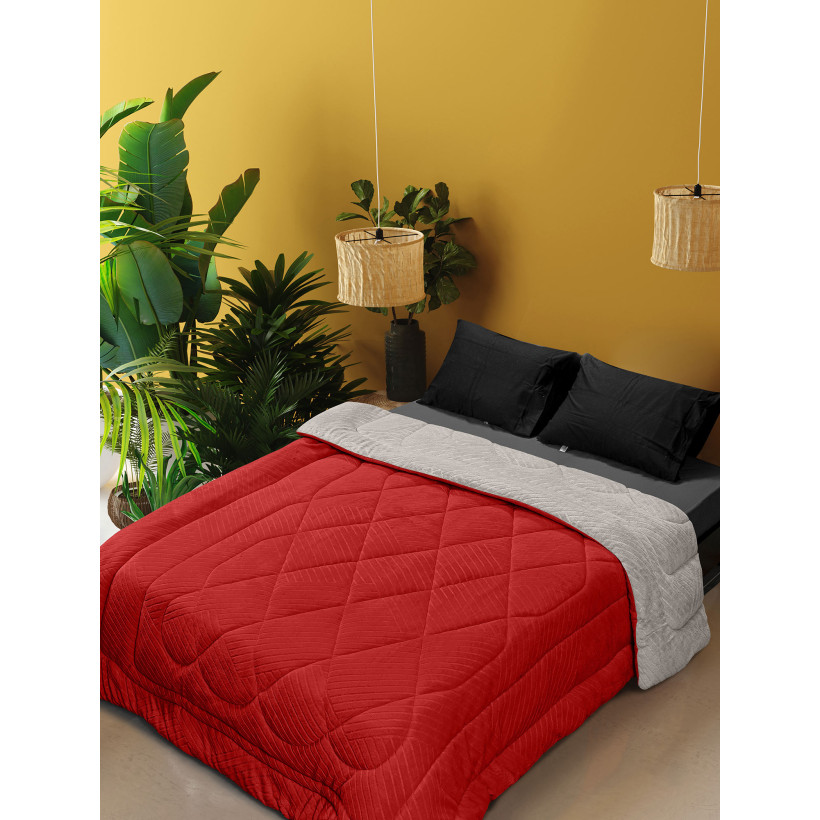 Κουβερτοπάπλωμα ARCTIC RED BEIGE Κόκκινο Κουβερτοπάπλωμα υπέρδιπλο: 220 x 240 εκ. MADI
