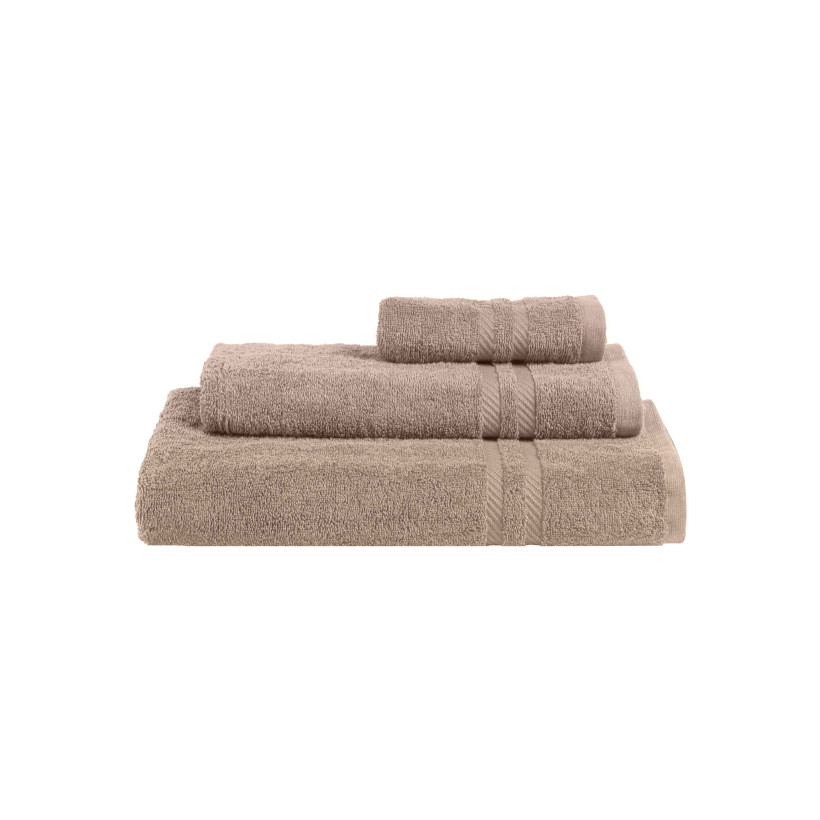 Πετσέτα AVELA BEIGE Μπεζ Σετ πετσέτες 3 τεμαχίων (30 x 50 + 50 x 90 + 80 x 150 εκ.) MADI