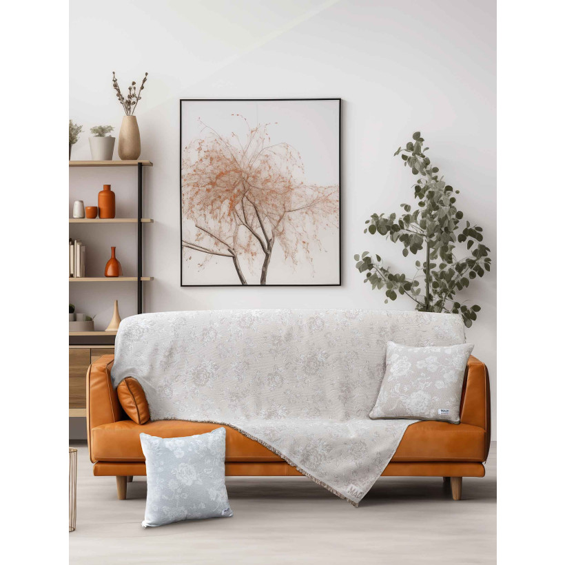 Ριχτάρι AZALITH BEIGE Μπεζ Ριχτάρι διθέσιου καναπέ: 170 x 250 εκ. MADI