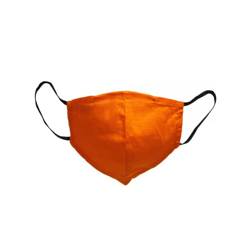 Μάσκα υφασμάτινη (M) Orange - με θήκη φίλτρου και έλασμα